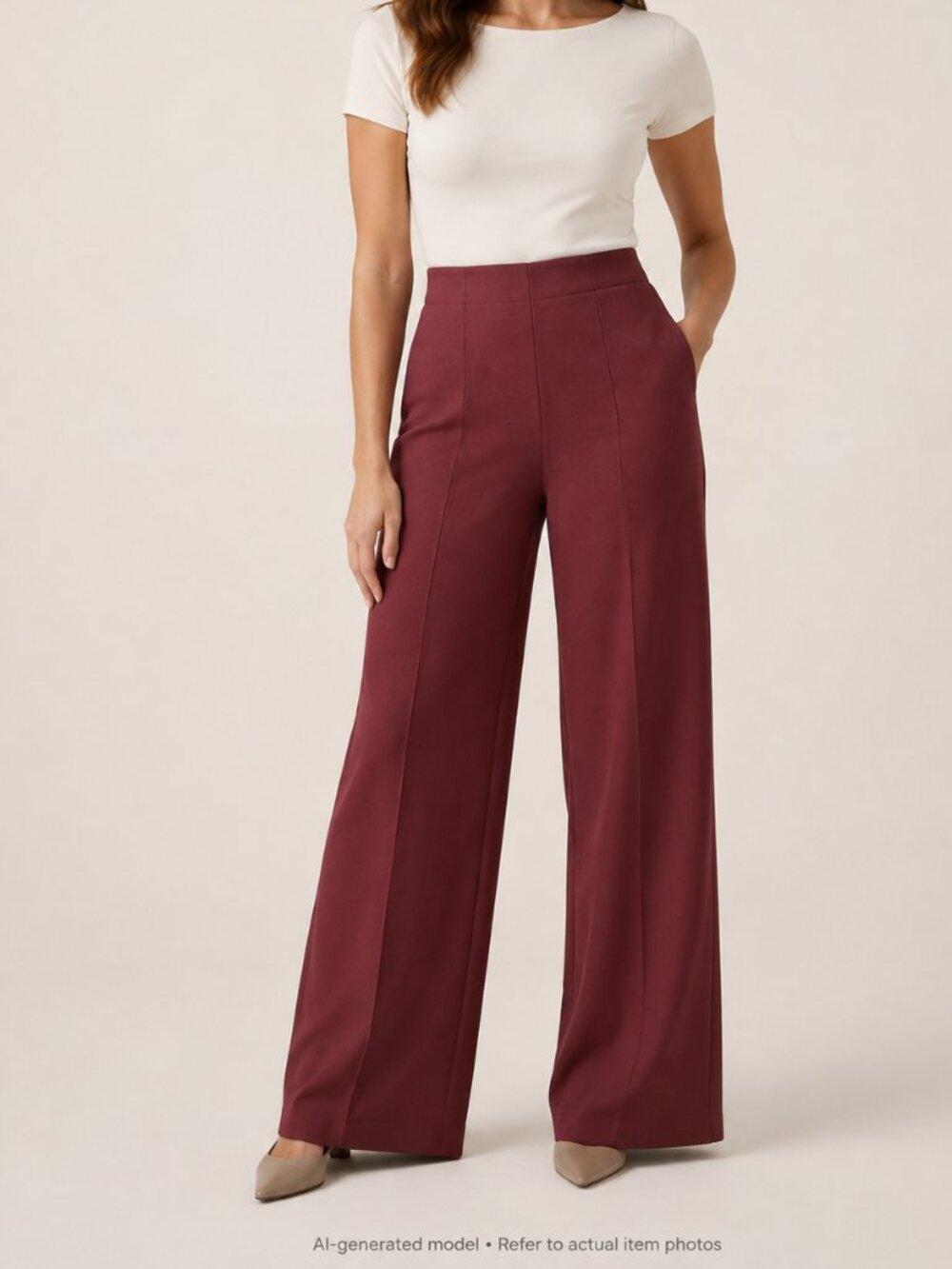 Banana Republic High-Rise Wide-Leg Everywhere Ponte Pull-On Pant | XXS